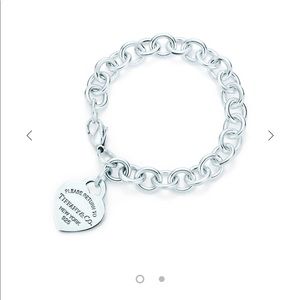 Heart Tag Charm Bracelet